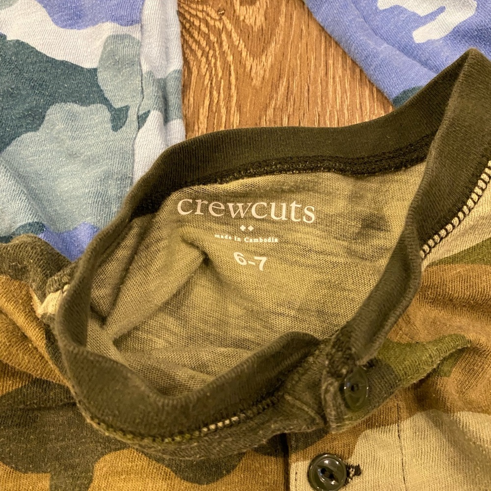 Crewcuts Camouflage Long Sleeve Boys Shirt Set - Picture 2 of 5